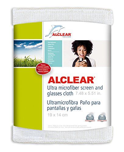 ALCLEAR 950003a ultra-microvezel displaydoek voor iPhone, iPad en iPod, 19 x 14 cm - Wit - 1 Stuk