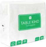 Tafelsoort 50 x zachte witte servetten