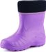 Ladeheid Bottes de pluie pour enfants - Caoutchouc - avec doublure intérieure - EVA - Doublure intérieure lavable - LA-KL-EVA-Kids - Violet - 33