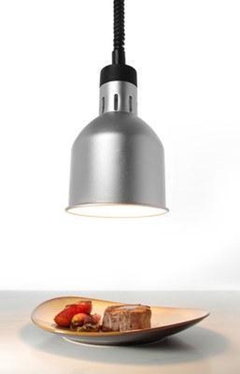 Hendi Warmhoudlamp Verstelbaar Zilver