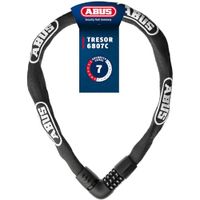 ABUS Antivol chaîne Tresor 6807C, longueur 85 cm, noir