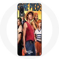 Maniacase Samsung Galaxy A02 Hoesje Anime One Piece Luffy Poster Karakters Art Seizoen 1
