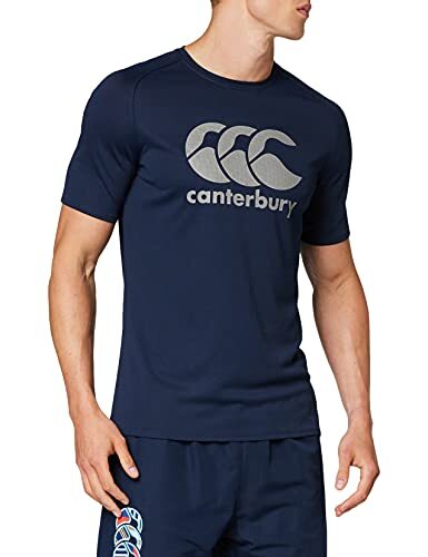 Canterbury Heren T-shirt Vapodri training met groot logo print