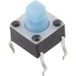 TRU COMPONENTS YST-1102T Bouton-poussoir 12 V/DC 0.05 A 1x hors/(en marche) Momentané (l x l) 6 mm x 6 mm 1 pièce(s)