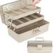 Boîte de rangement pour loisirs créatifs - 32 cm - 3 couches - Plastique avec poignée - Multifonctionnel