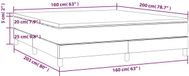 vidaXL Boxspringbed met matras, zwart, 160x200 cm, stof