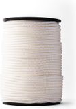 SNURO Gevlochten nylon Touw (5mm, 100M) - Wit