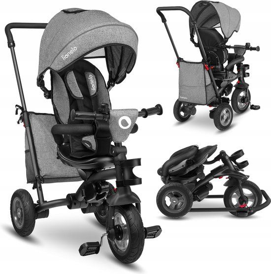 Lionelo Tris 2-in-1 Tricycle - Stone Grey - Up to 25kg
