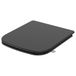 Vierkante SREWOHS PRO Vierkante toiletbril Soft Close, Black Quick Release Ural Slim Duroplast Universal Fit Loo Zitplaatsen, Gemakkelijk schoon te maken, Verstelbare scharnieren voor de meeste standaard