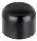 Alberts 821579 Paalkap voor ronde metalen palen | kunststof, zwart | voor paal Ø 38 mm | Set van 20