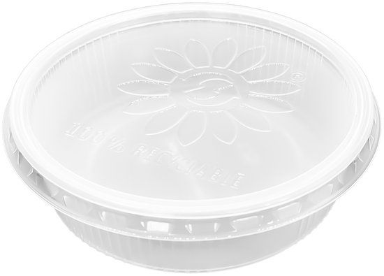 Merkloos / Sans marque Sausbak rond 50ml 20x50 stuks incl deksel