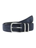Tom Tailor TTMILLIE leren riem met afgeronde gesp - Maat 85 - navy uni