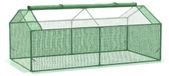 Kas - Serre de balcon - Serre à tomates - 180 x 90 x 70 cm - Couverture en PE - Cadre en métal - Vert