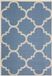 Safavieh Trellis Indoor/Outdoor Woven Area Rug, Courtyard Collection, CY6243, Blauw & Beige, 160 X 231 cm