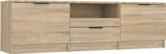 Sonoma Oak Meuble TV 140x35x40 cm Bois d'ingénierie