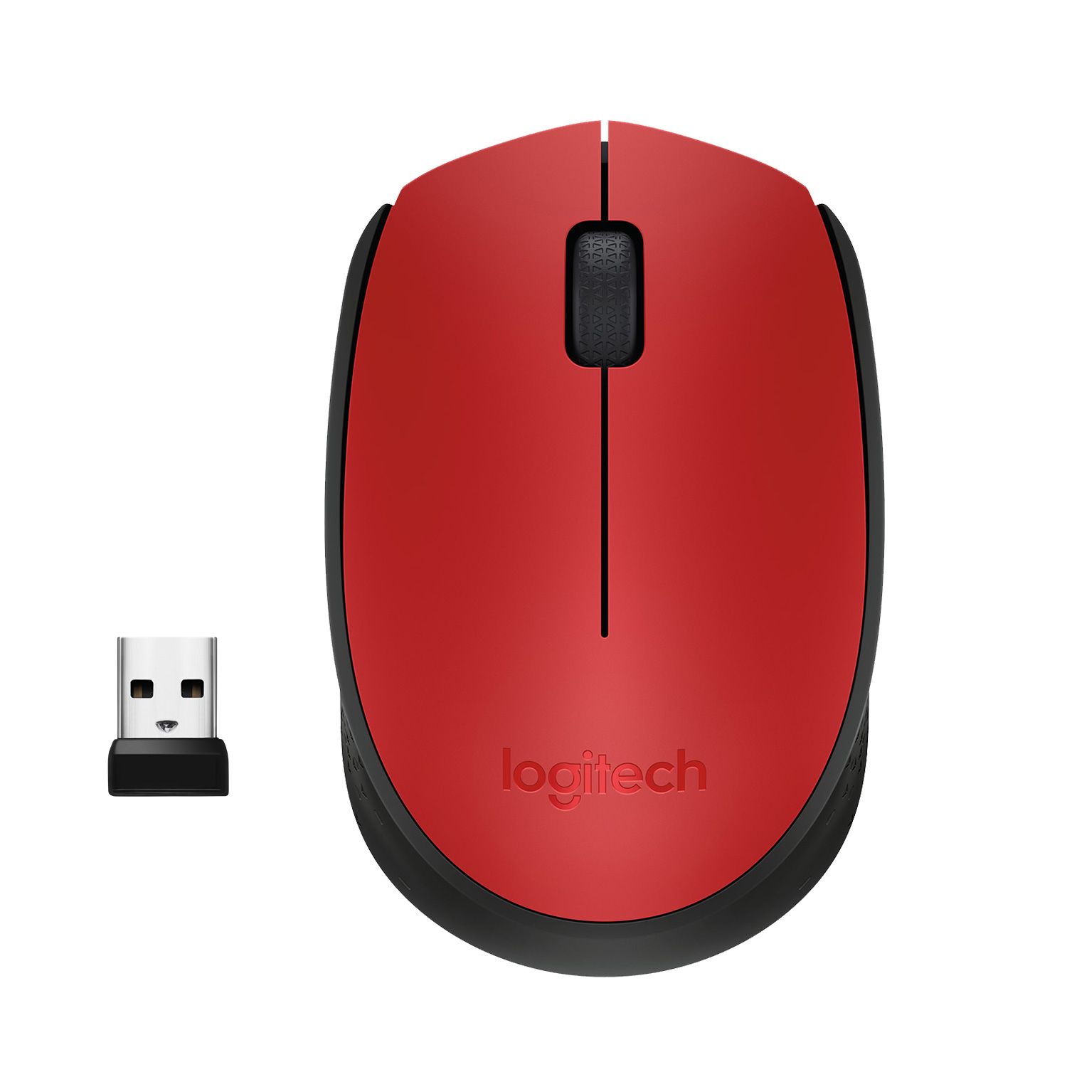 Logitech M171 Red Draadloze Muis - 1000 DPI - Rood