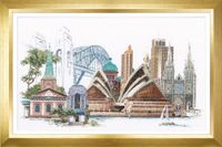 Thea Gouverneur Borduurpakket Sydney 480 DMC Linnen 79x50cm