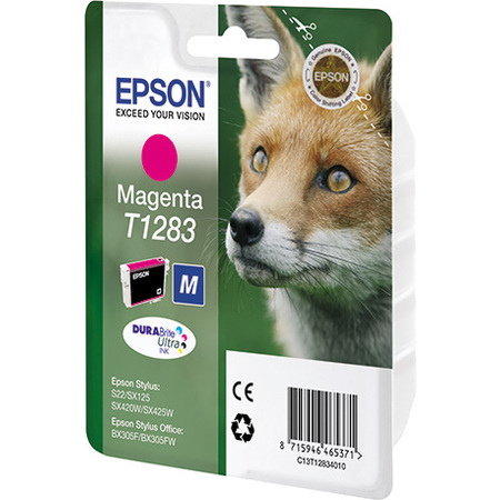 Epson Fox Singlepack Magenta T1283 DURABrite Ultra Ink single pack / magenta