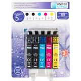 UNITED OFFICE® Epson Multipack 29XL Cartouches d'encre, 5 Pièces