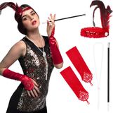 Boland Set Flapper deluxe - Volwassenen - Vrouwen - Charleston