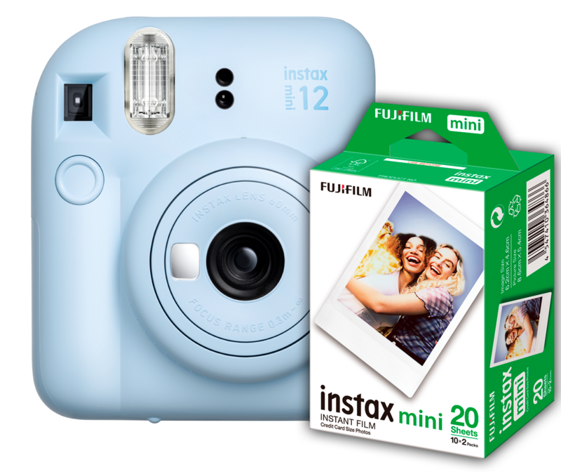 Fujifilm Mini 12 Pastel Blue Bundel