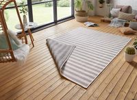 Tapeso Design binnen & buiten vloerkleed Delilia - grijs/crème 160x230 cm