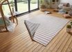 Tapeso Design binnen & buiten vloerkleed Delilia - grijs/crème 160x230 cm