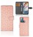 B2Ctelecom Motorola Moto G60 Telefoon Hoesje Book Case Pattern Orange