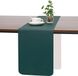 Merkloos Chemin de table - Similicuir double face moderne - Beige Vert - 40 x 183 cm