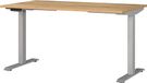 Germania bureau 7905-641, in Navarra-eiken-Nb./zilver, EL. in hoogte verstelbaar, 140 x 120 x 80 cm (b x h x d)
