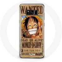 Maniacase Etui voor Samsung Galaxy S8 plus One Piece Manga Luffy zoek poster