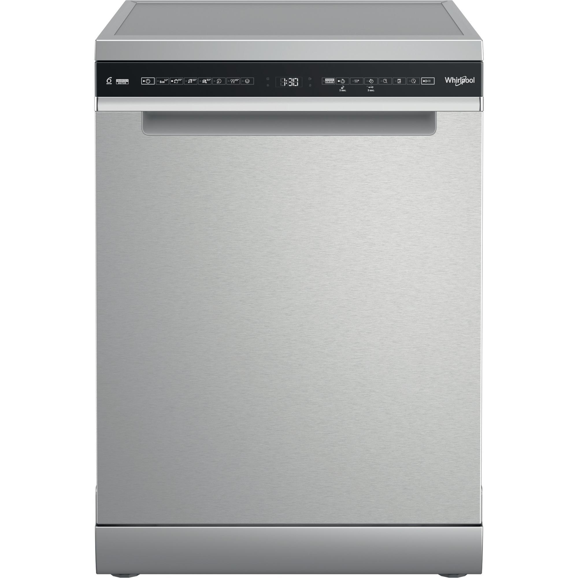 Whirlpool MaxiSpace W7F HS41 X - Vrijstaande Vaatwasser - 15 Couverts - RVS