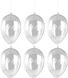 Merkloos / Sans marque Rayher Hobby Gmbh 10x Paasversiering hangend ei van plastic 6 cm