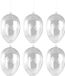 Merkloos / Sans marque Rayher Hobby Gmbh 10x Paasversiering hangend ei van plastic 6 cm
