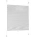 Sekey Plisségordijn zonder boren, vliesstof, klembevestiging, 85 cm breed, lichtdoorlatend, zonwering, 85 x 130 cm, wit