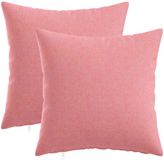 vidaXL Kussensloop - 2 stuks - Roze - 45 x 45 cm - Katoensatijn