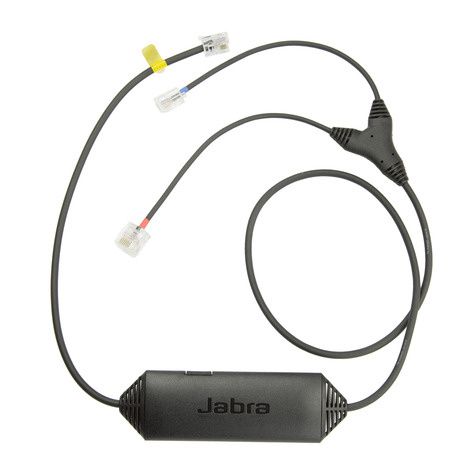 Jabra LINK - Elektronischer Hook-Switch Adapter voor drahtloses Headset, VoIP-Telefon - voor PRO 920, 925, NEC DT920, DT9 - Zwart