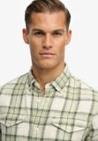 Superdry The Merchant Store Lichte Geruite Overhemd Heren Lange Mouwen Shirts Katoen S Cedar Check Sage