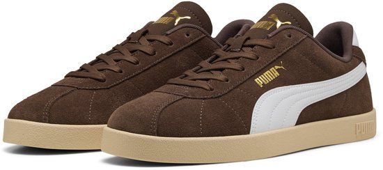 PUMA Club II Unisex Sneakers - Flat Bronze-PUMA White-PUMA Gold - Size 46