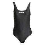 adidas dames U-Back Swimsuit Swimwear, black/white, 30