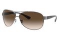 Ray-Ban RB3386 Piloten Sonnenbrille - Schwarzes Metall - Braune Gläser - M/L