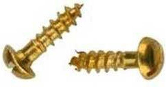 Hoenderdaal Fasteners Hoenderdaal Houtschroef Messing Blank Bk Zs Din96 3.0X12 | 200 stuks