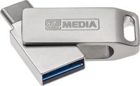 MyMEDIA My Dual USB 3.2 Gen 1 /USB C Drive 128GB USB-stick 128 GB Zilver 69271 USB-A 3.2 Gen 1, USB-C