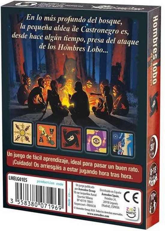 Educatief Spel Los Hombres Lobo de Castronegro Asmodee ASMWER01ES (ES)