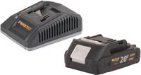Procraft Starter Pack C20/6.5 Snellader 20 V 6,5 A + 1x 20/2A Accu 2,0 Ah