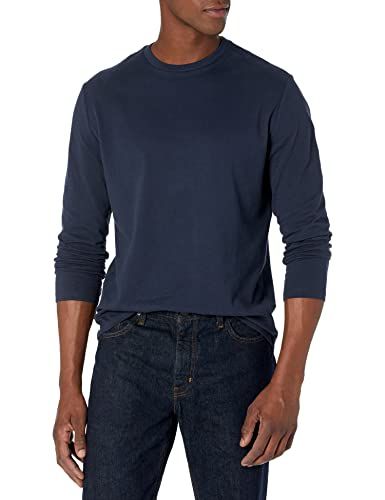 Amazon Essentials Men's Slim-Fit Long-Sleeve T-Shirt - Navy, XL