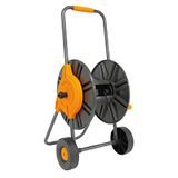 Amig Slanghaspelwagen - Voor 1/2" slangen - Maximale rollengte van 60 m - Met slinger voor eenvoudig oprollen - Polypropyleen - Oranje en grijs