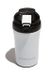 Muitomas Thermosbeker met deksel, thermobeker voor warme en koude dranken, van staal, praktisch en draagbaar, inhoud 350 ml, kleur Blanc