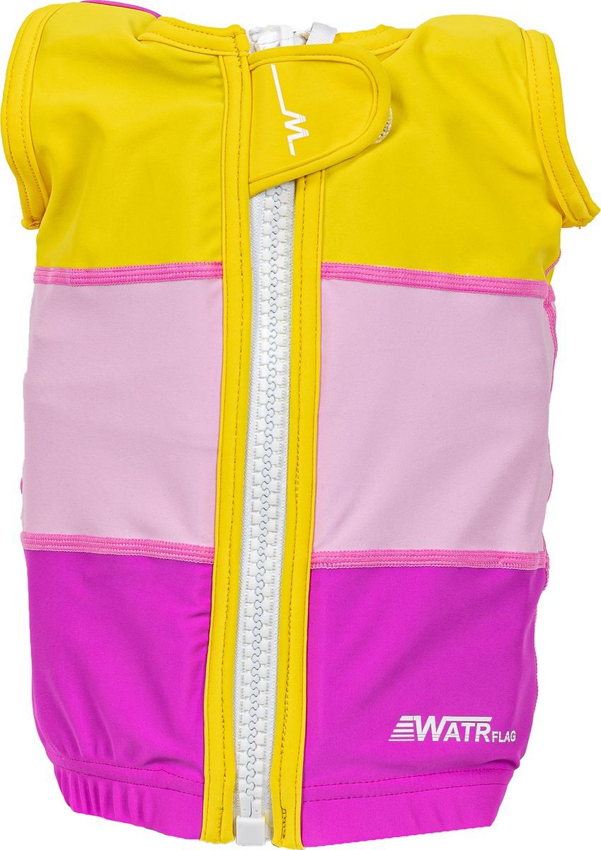 Watrflag Swim Suit Girls - Cannes - Yellow/Pink/Purple - XXL - EAN: 6090530886841