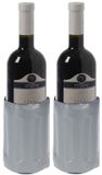 Merkloos / Sans marque Koopman International Koelelement voor een fles - 2x - 34 x 15 cm - Flessenkoelement - Drank / wijn / water flessen koel houden - hoesje